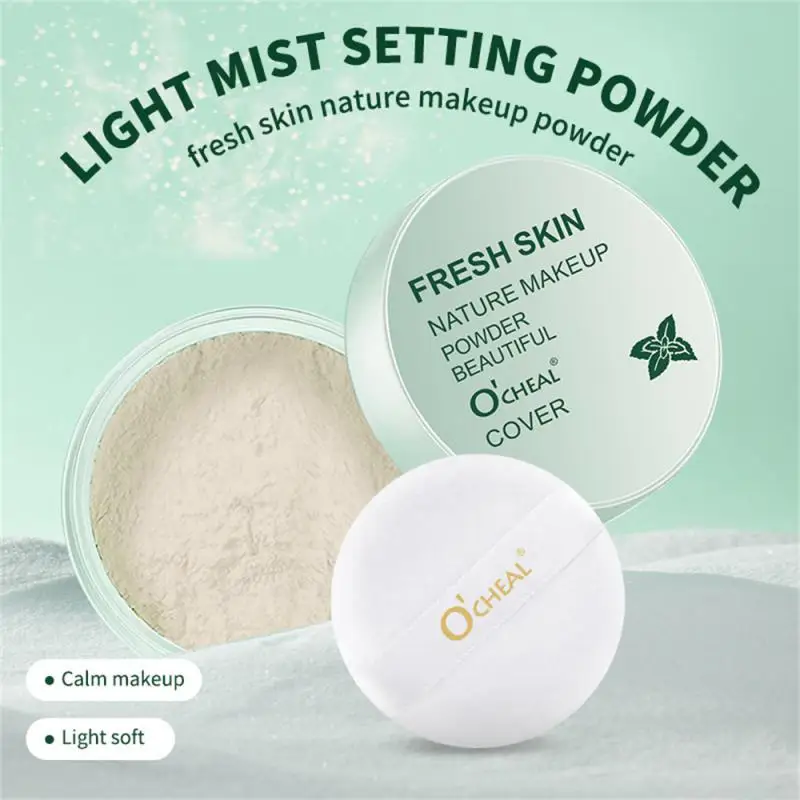 

O'CHEAL Loose Powder Mineral Makeup Powder Durable Transparent Makeup Powder Waterproof Cosmetics For Facial Modification