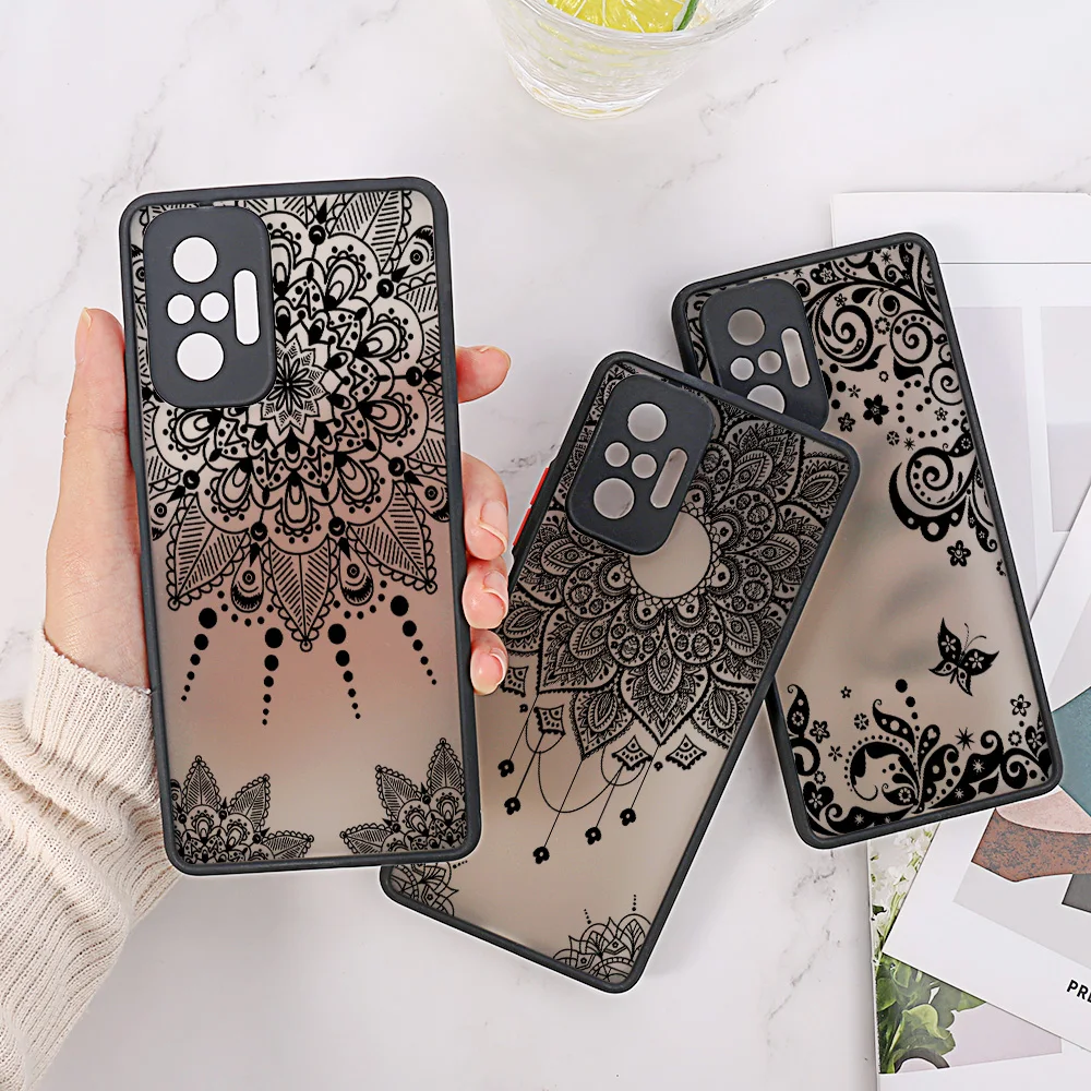 

Mandala Dreamcatcher Clear Phone Case For Xiaomi Redmi Note 11 10 9 Pro 8 7 9S 10S 11S 9A 9C 9T 10C 10A Mi 12 Lite 11T 12T Cover