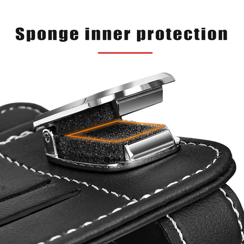 Автомобильный держатель для солнцезащитных очков с эмблемой магнитный кожаный