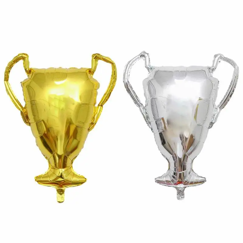 

Trophy Foil Balloon 50 Pack The First Prize Sports Balloons The First Prize Sports Balloons Trophy Aluminum Mylar Balloons Gold