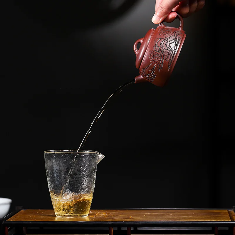 Высокое качество руда фиолетовая глина Guanshan Dezhong чайник Исин чайный сервиз