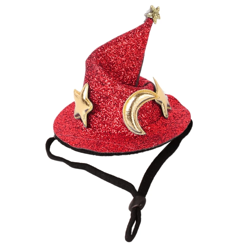 

Шапка-волшебник для домашних животных, аксессуары для костюмов на Хэллоуин, маленькая Праздничная шапка с украшениями, Прямая поставка