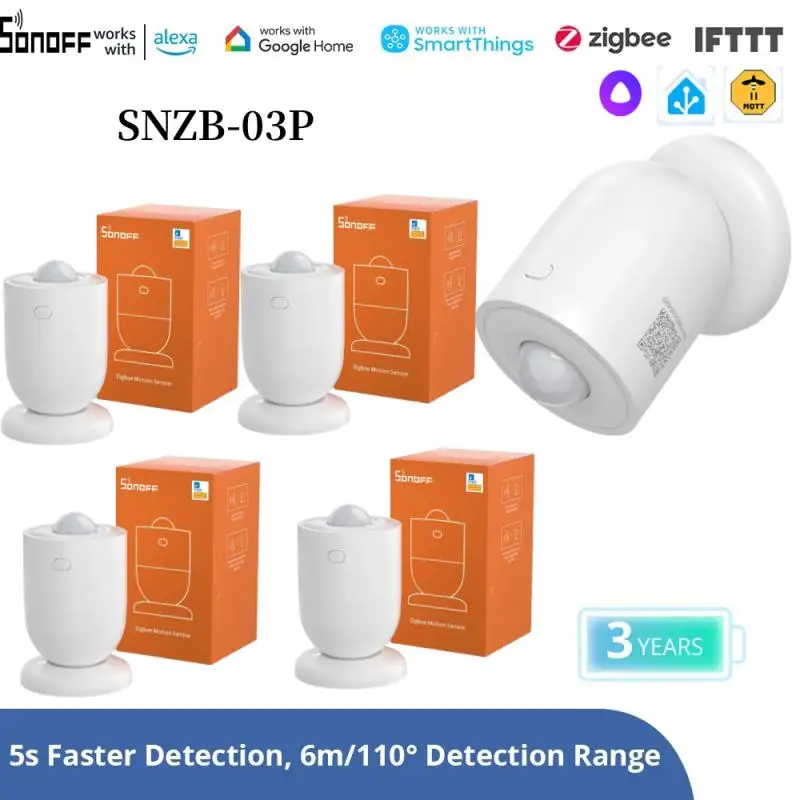 SONOFF SNZB-03P ZigBee датчик движения умный свет обнаружения триггерная сигнализация