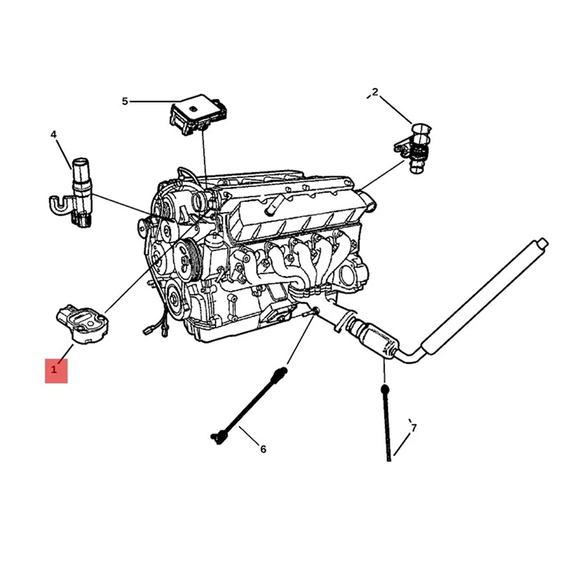 Датчик положения дроссельной заслонки автомобиля пластик 04606397AA для Jeep Cherokee Dodge
