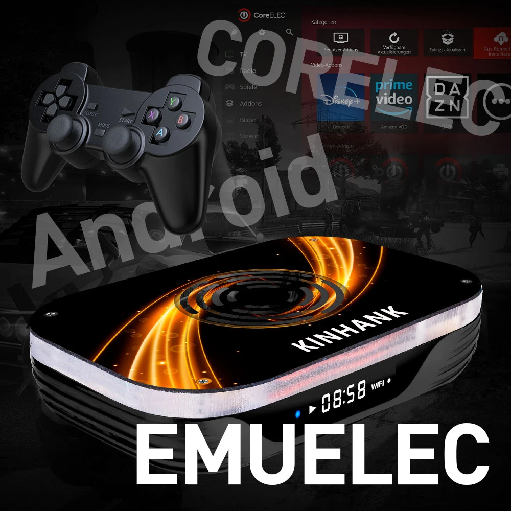 Ретро игровая консоль KINHANK X3 Plus с 114000 + играми 60 эмуляторами для PS1/PSP/DC/N64/MAME 4K