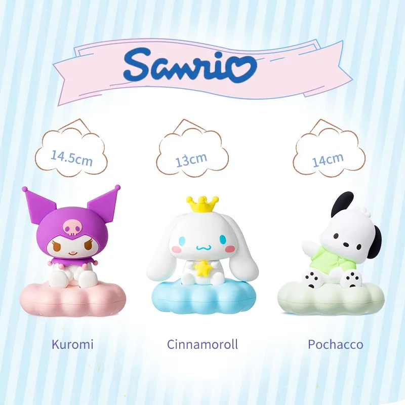 

Sanrio Cinnamoroll Lovely Pochacco Kuromi New Clouds Pinch Brighten Night Light Desktop Ornaments Anime Toy Girl Kids Gift Mode
