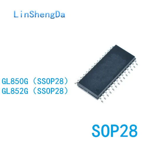 

10 шт., чип центрального контроллера GL850G GL852G SMD SSOP28 USB 2,0