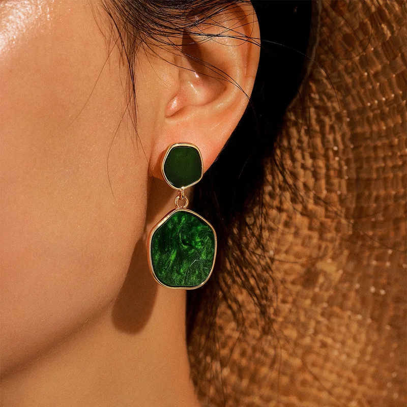 

Bohemian Acrylic Drop Earrings for Women Fashion Geometric Irregularity Dangle Earrings Ladies Wedding Party Jewelry as gift