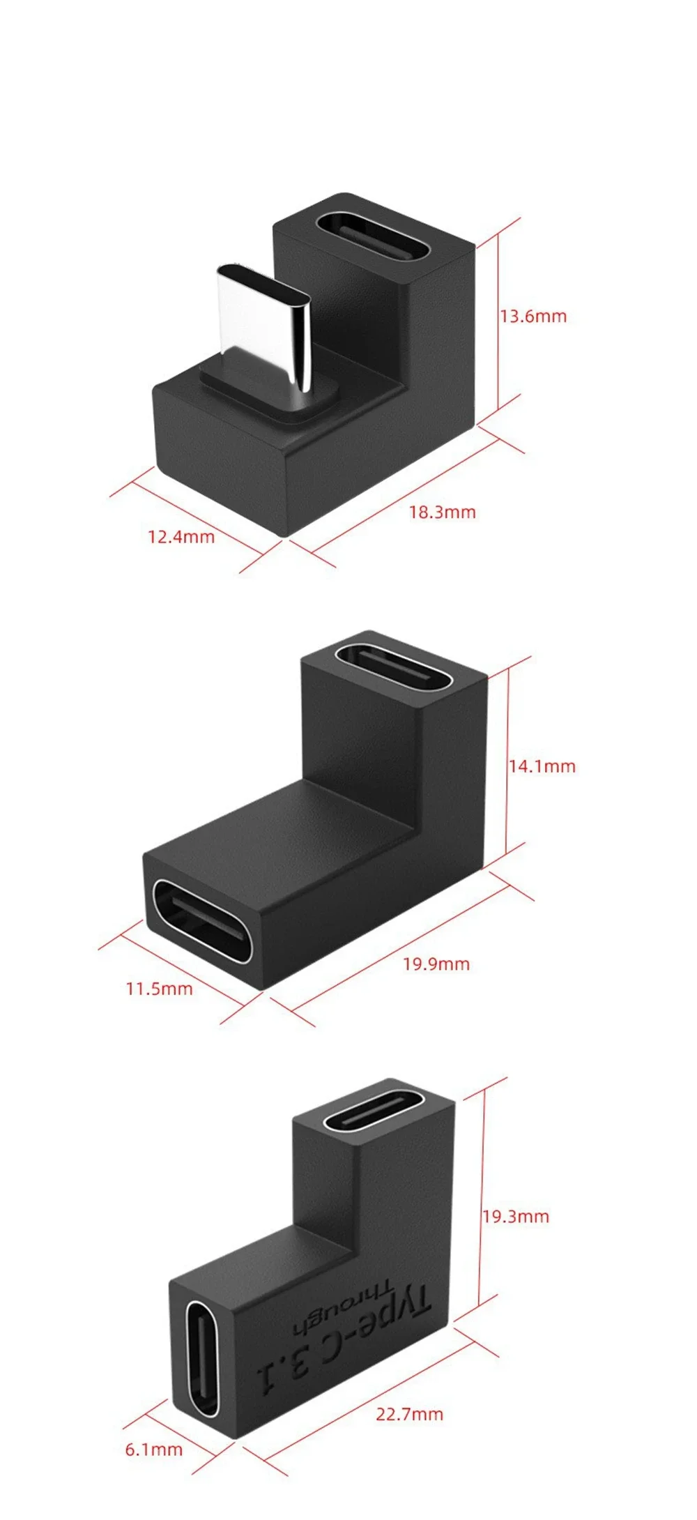 USB 3.1 C-тип конвертер-адаптер NoEnName_Null