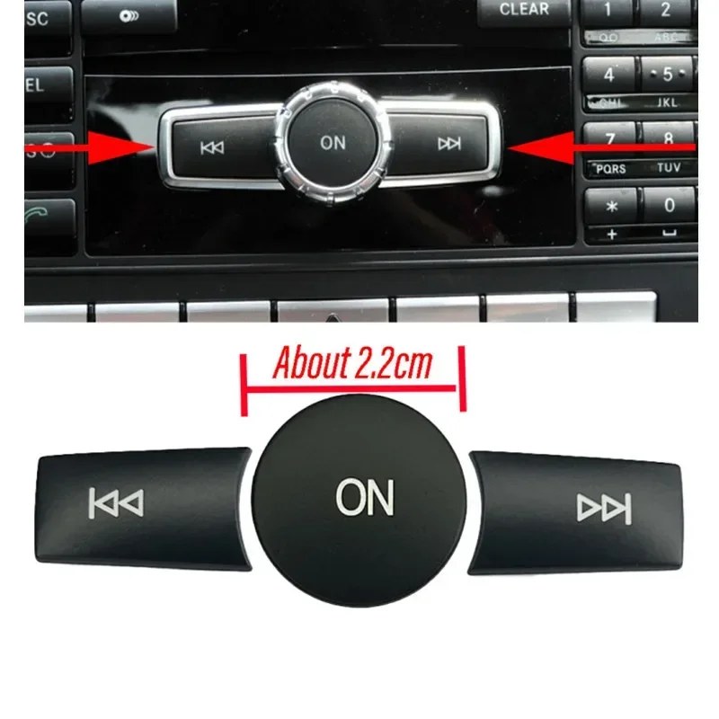 

Крышка кнопки регулировки громкости автомобильной консоли + кнопки мультимедийного переключателя панели CD, подходящие для Mercedes Benz C E Class W204 W212 GLK X204