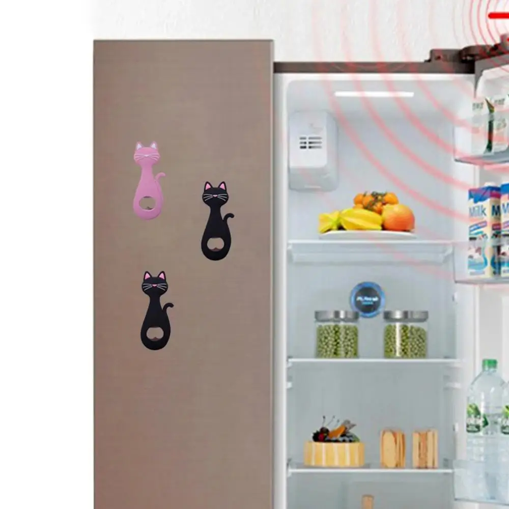 Новая открывалка для бутылок с милым котом мультяшная фигурка магнитная пива