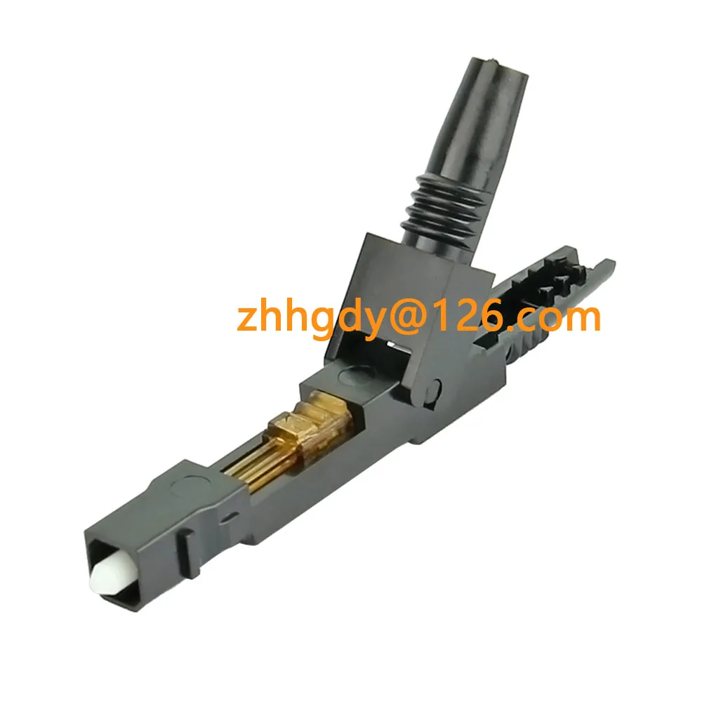 100PCS SC APC Fiber Optic Fast Connector FTTH Single Mode Fiber Optic SC Quick Connector Adapter Embedded Field Assembly