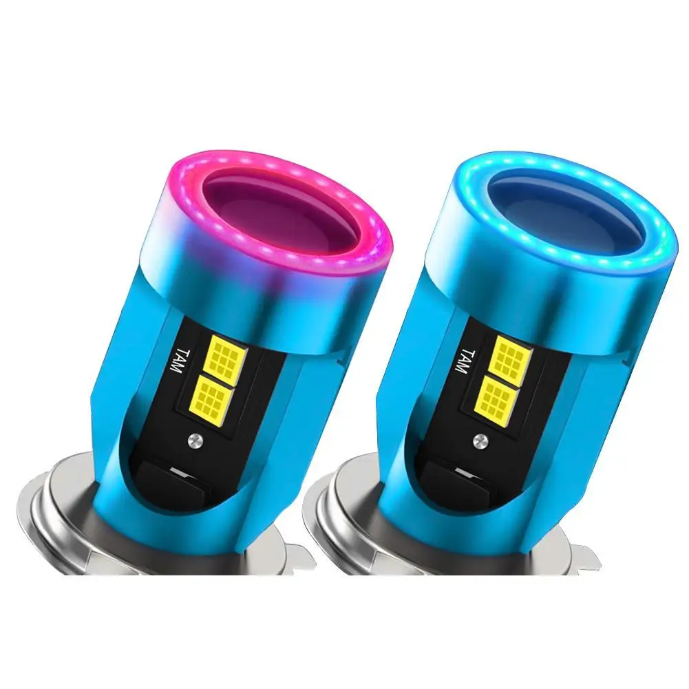 Высокопроизводительная лампа для передней фары головного света H4, 12-48 В, 6000 лм, K, белая Запасная лампа ближнего и дальнего света