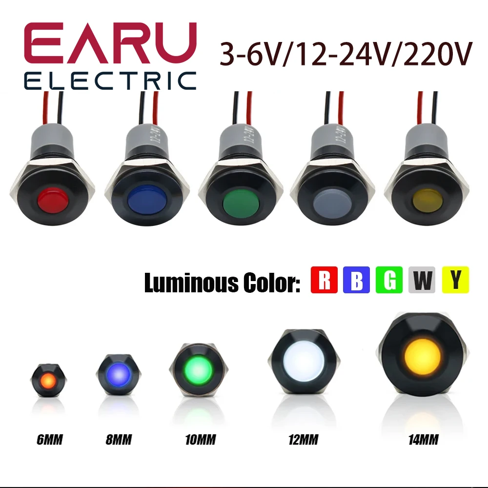 

Водонепроницаемая металлическая индикаторная лампа EARUELECTRIC