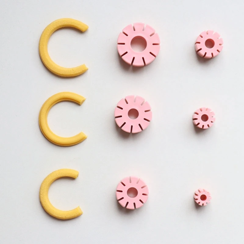 6 шт. глиняные обручи руководство для изготовления сережек резак глины