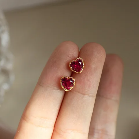 202, женские серьги Love Sweet Zircon, элегантные, простые, изысканные, нишевый дизайн, модные темпераментные украшения