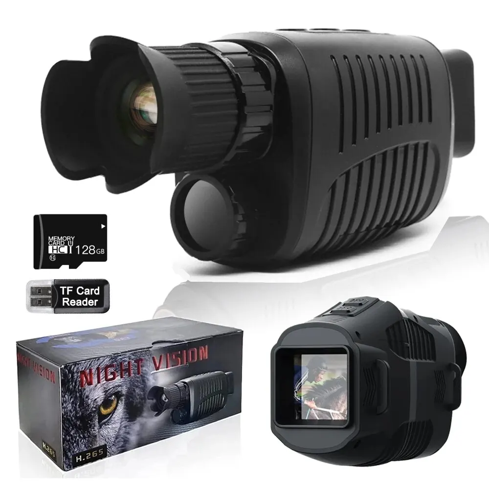 

Zoom HD Outdoor Digital Full 300m Hunting Monocular Infrared Device 1080P Darkness Search Vision Telescope Camera Light Night 5X