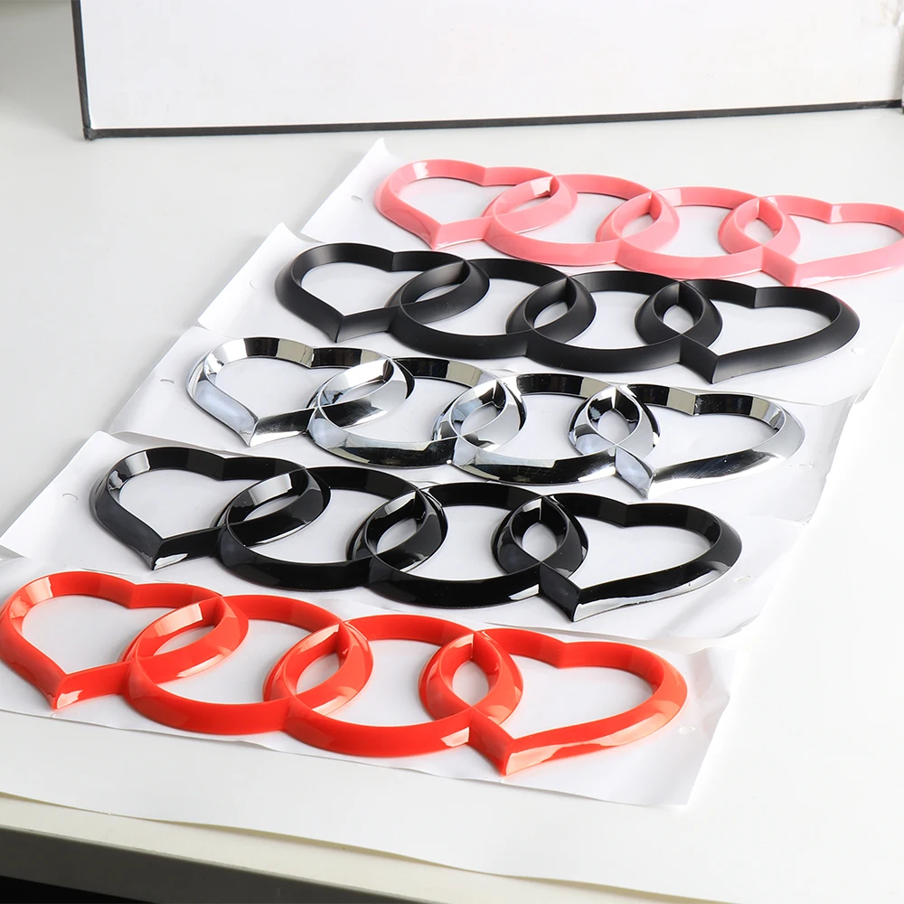 2024 автомобильная наклейка с логотипом в виде сердца любви задняя этикетка