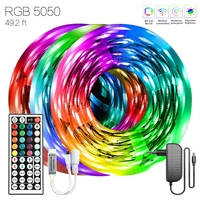 49 2 ft 15m infrared control fita led flexible lamp waterproof diy tape rgb 5050 decoration for chambre bathroom easter party