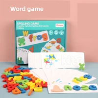 liqu spelling matching letter puzzle game%ef%bc%8ctoddlers educational learning toys sight words flash cards kids montessori