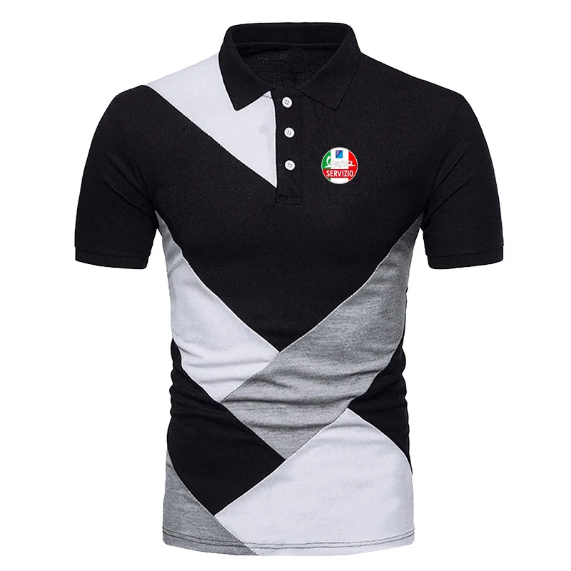 

Рубашка-поло Vespa мужская с принтом, модная удобная универсальная рубашка-поло в классическом стиле, с коротким рукавом, в стиле Харадзюку, 2022