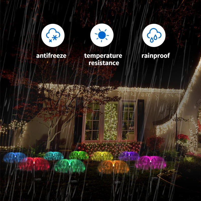 Дешево Светильник садовый уличный, 7 цветов, на солнечной батарее
