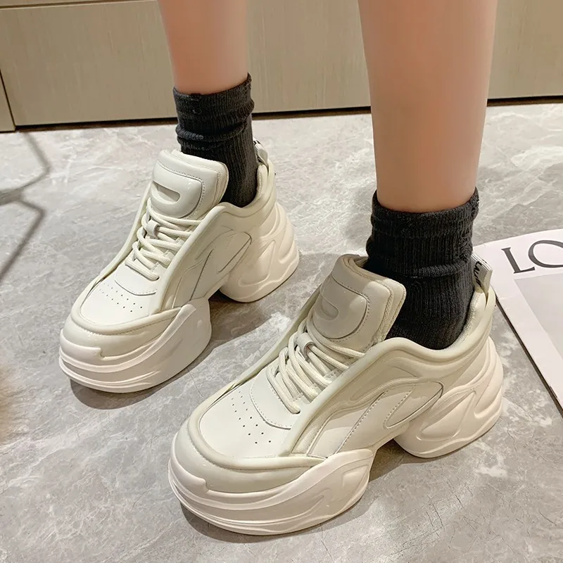 Кроссовки женские на массивной подошве повседневная обувь платформе брендовые