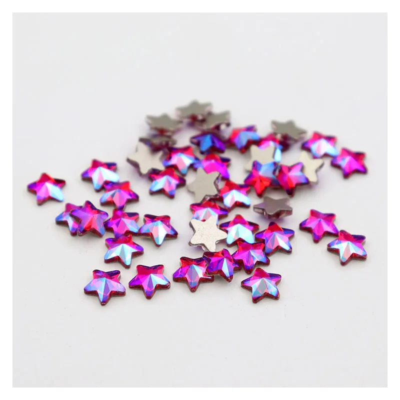 

Nail Charms 20pcs/box Nail Art Pentagram design Diamond Jewelry Colored Diamond Crystal Symphony Glossy