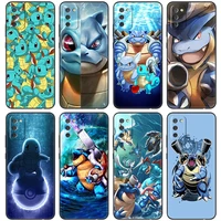 squirtle pokemon black case for samsung galaxy a11 a10s a20s a20e a30 a40 a41 a03s a02s a01 a03 core a6 a7 a8 2018 a5 2017 cover