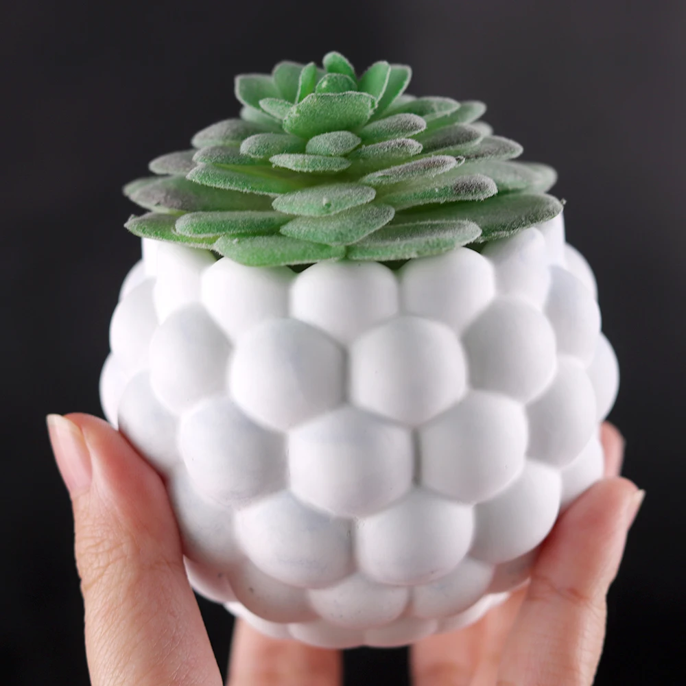 Пластырь для свечи в коробке, изготовленный из силиконовой формы для ручного изготовления вазы из эпоксидной цемента, инъекционной формы для декора домашнего цветочного горшка.