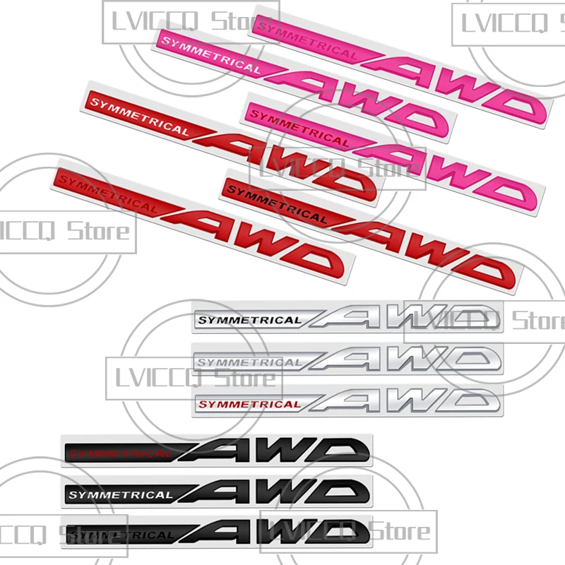 Автомобильная эмблема 3D металлический SYMMETRICAL AWD значок логотип наклейки на кузов