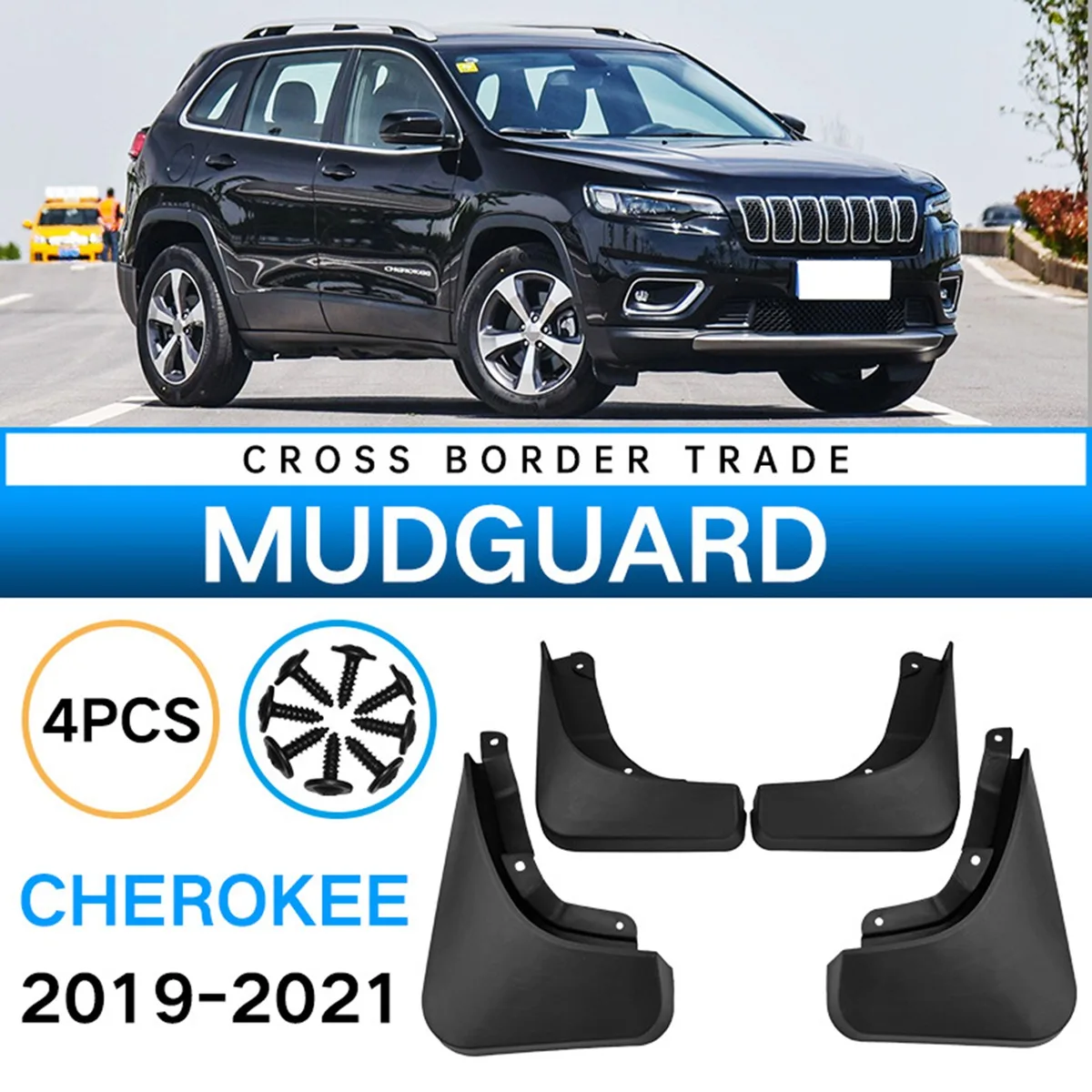 

Car Mudguards for Jeep Grand Cherokee 2012-2022 Fender Mud Guard Flap Splash Flaps Mudflapor Accessories