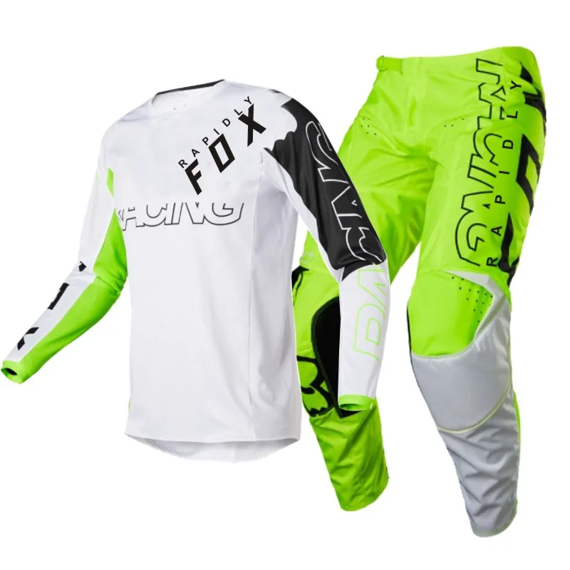 

NEW 2022 RAPIDLY FOX enduro motocross gear set mx jersey pants flexair motorcycle clothing mtb Off Road racing suit