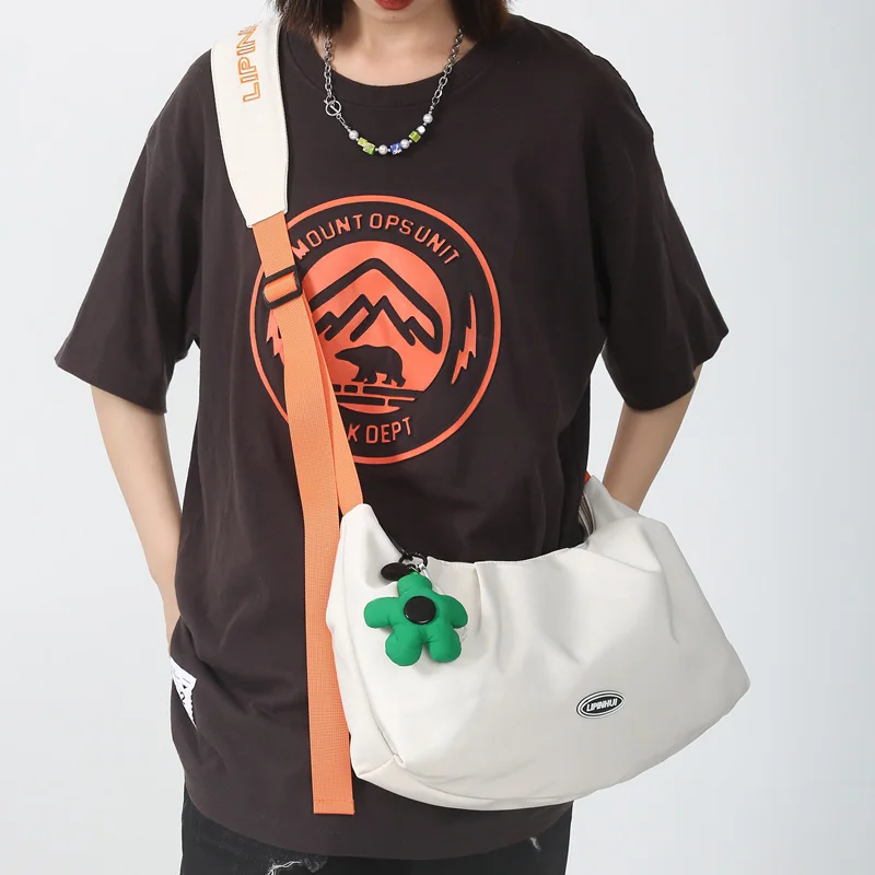 Новая модная вместительная сумка через плечо для девушек Корейская Милая