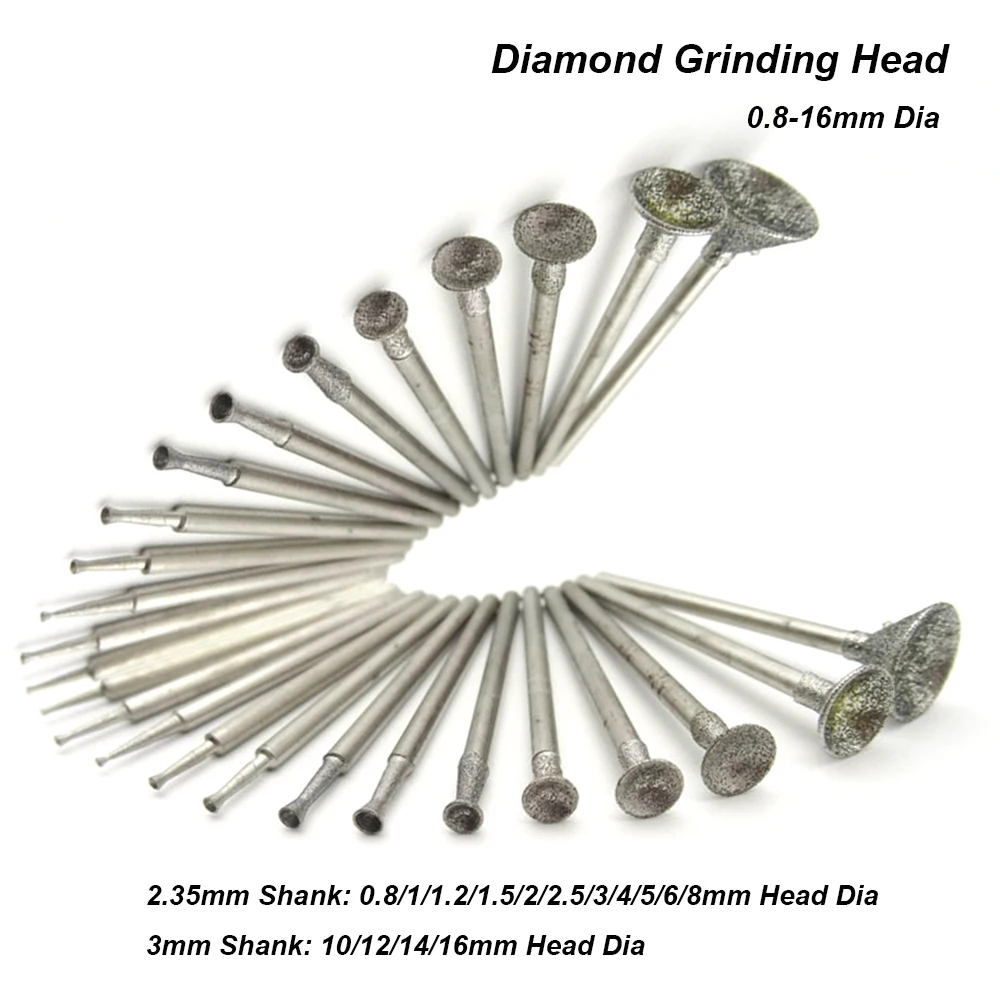 Алмазные шлифовальные головки 8-16 мм