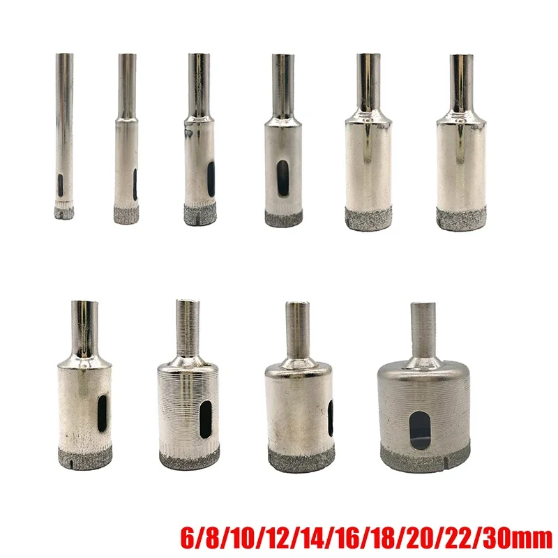 Набор сверл из быстрорежущей стали с алмазным покрытием, 7-15 шт., 3-50 мм, для плитки, мрамора, стекла, керамики, пила для отверстий, открытые буровые долота