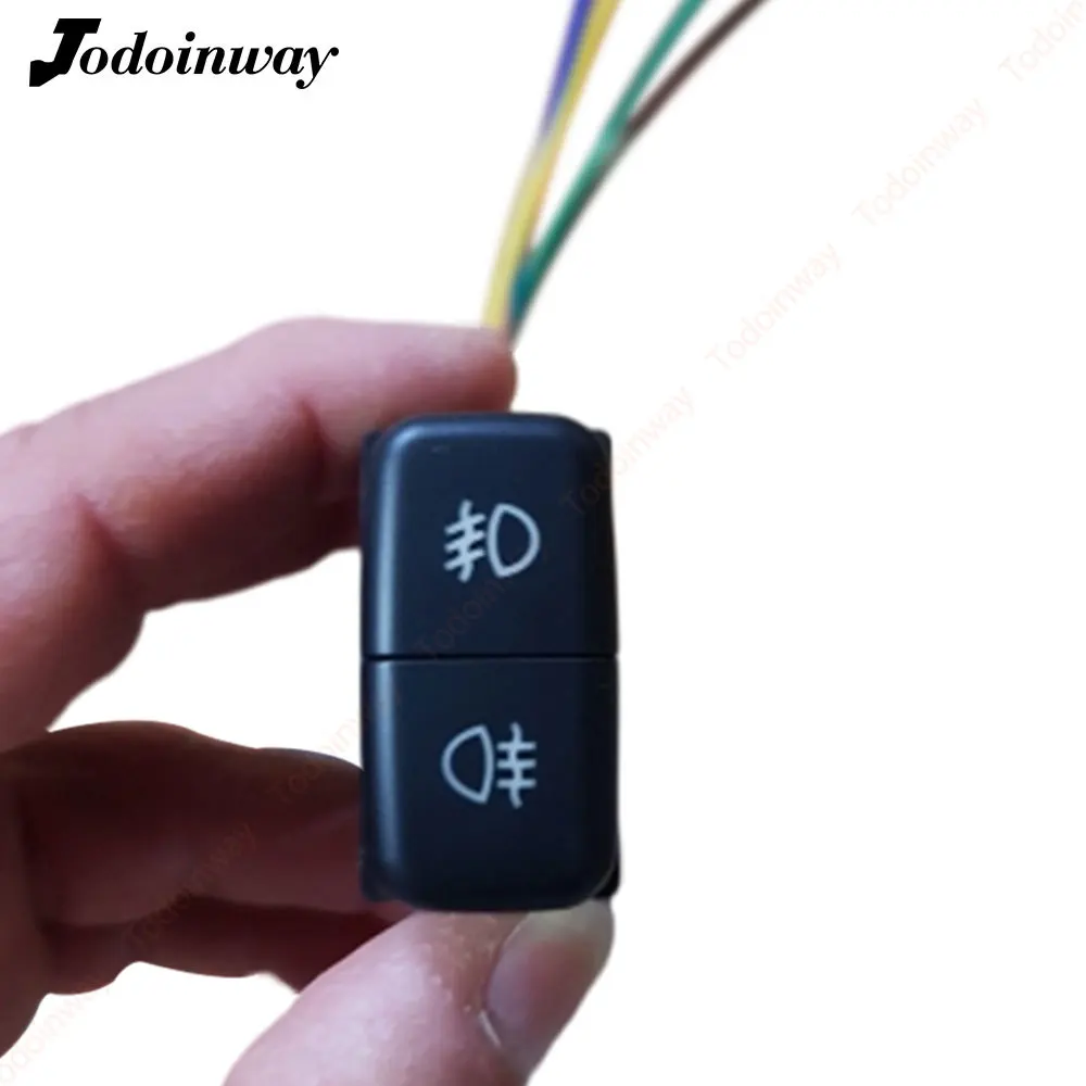 Car Dual Switch For Mitsubishi Lancer EX Pajero V73 V93 V97 Fog Lights Power Headlight Camera Parking Control Button Accessories Car Dual Switch For Mitsubishi Lancer EX Pajero V73 V93 V97 Fog Lights Power Headlight Camera Parking Control Button Accessories