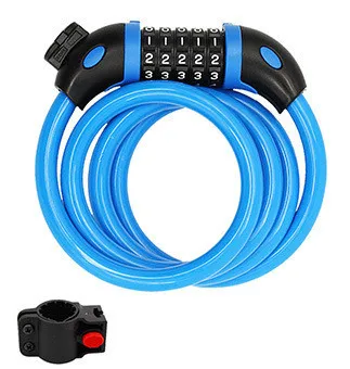 

Велосипедный замок, Противоугонный кодовый замок для горного велосипеда, портативный автомобильный замок, цепь для электромобиля, замок с кабелем