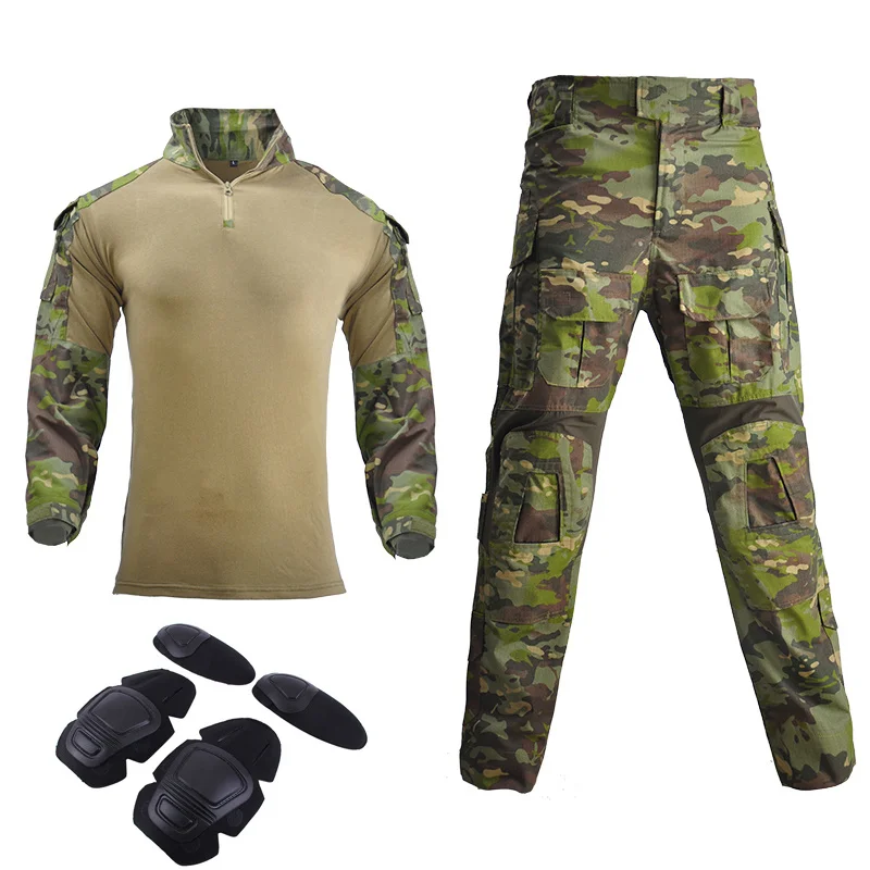 

Airsoft Hunting Pants G3 Combat Shirt with Pads Camoping Tactical Multicam Trousers MultiCam Forces Camouflage