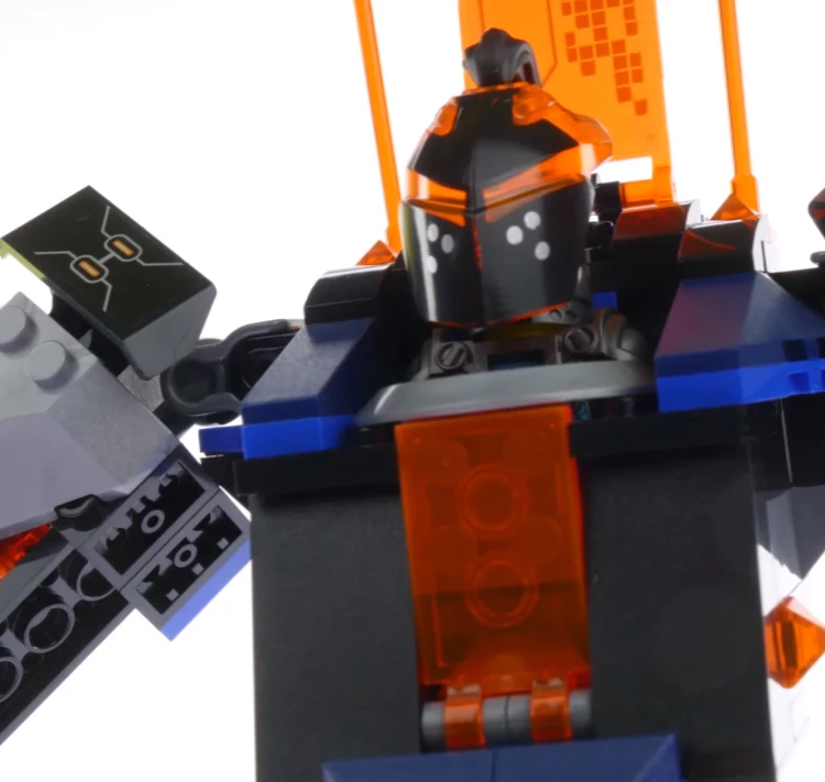 543 шт. Nexoes Knights The Black Mech Skeletal Lava Fly Lair Catapult 10519 Строительные блоки Игрушка