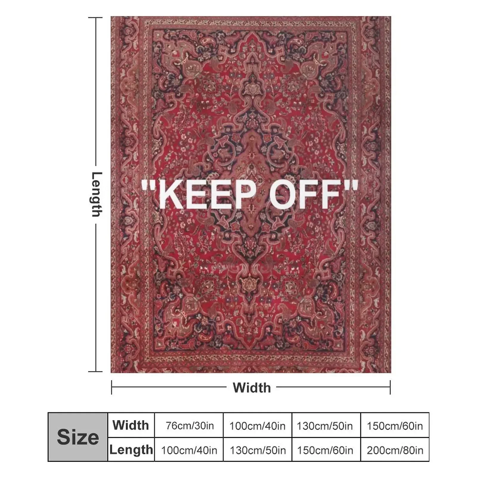 KEEP OFF - Антикварный ковер Orian тяжелое дизайнерское тонкое одеяло