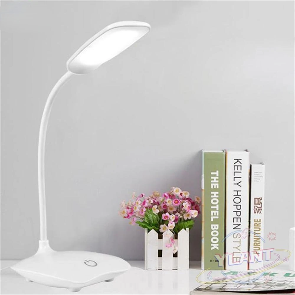 

YLT LED Desk Lamp Foldable Dimmable Touch Table Lamp DC5V USB Powered Table Light 6000K Night Light Touch Dimming Portable Lamp