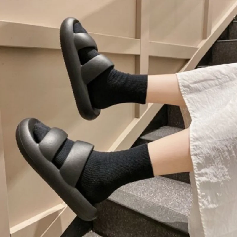 Шлепанцы для мужчин и женщин мягкие сандалии на платформе Нескользящие пляжа