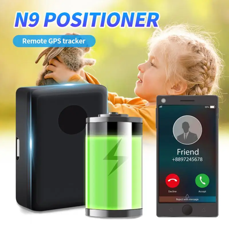 Мини-устройство N9 GSM с защитой от кражи GPS-трекером и аудиомонитором 12 дней в