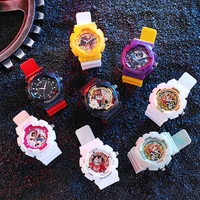 cartoon toy one piec luffy outdoor sports casual style watch anime collection zoro nami action figure fans collection gift