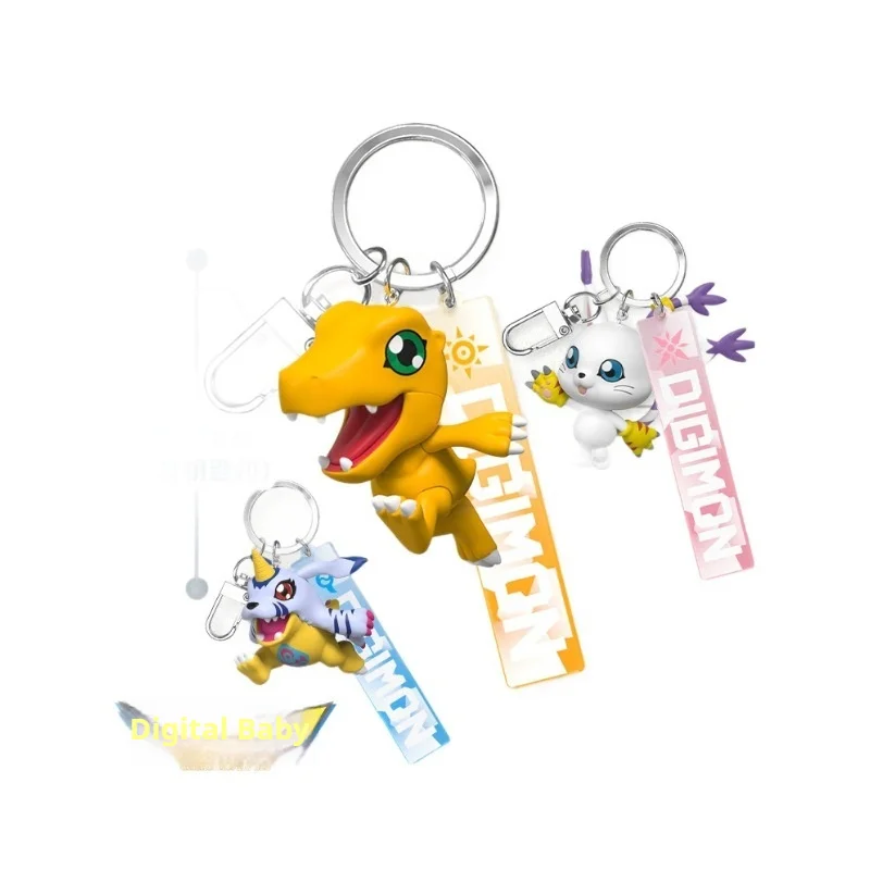 Новая подлинная аниме-фигурка Digimon Adventure 3d брелок для ключей аниме-фигурки Agumon