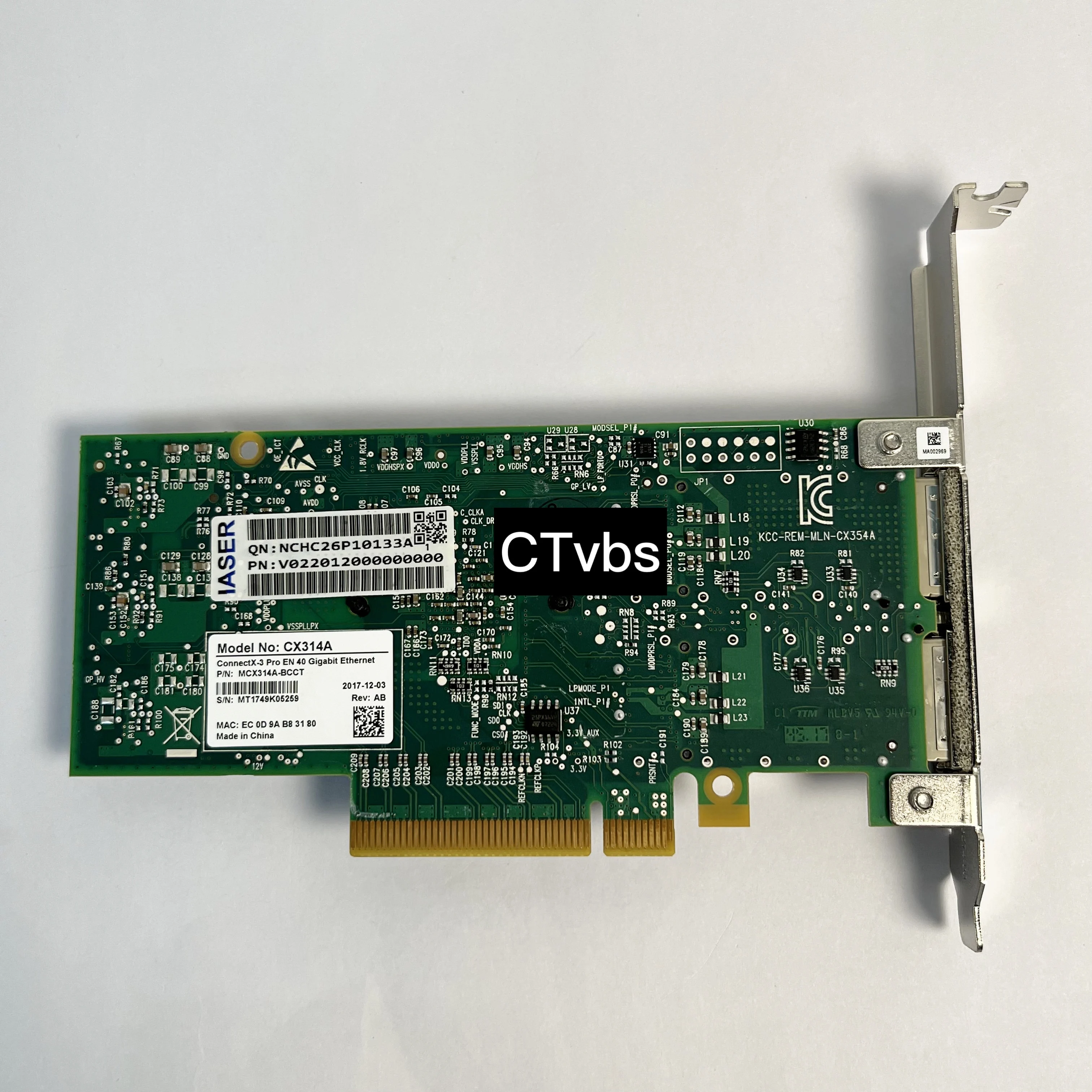 MCX314A-BCCT ConnectX-3 Pro Mellanox CX314A Dual Port 40Gb Ethernet Network Card