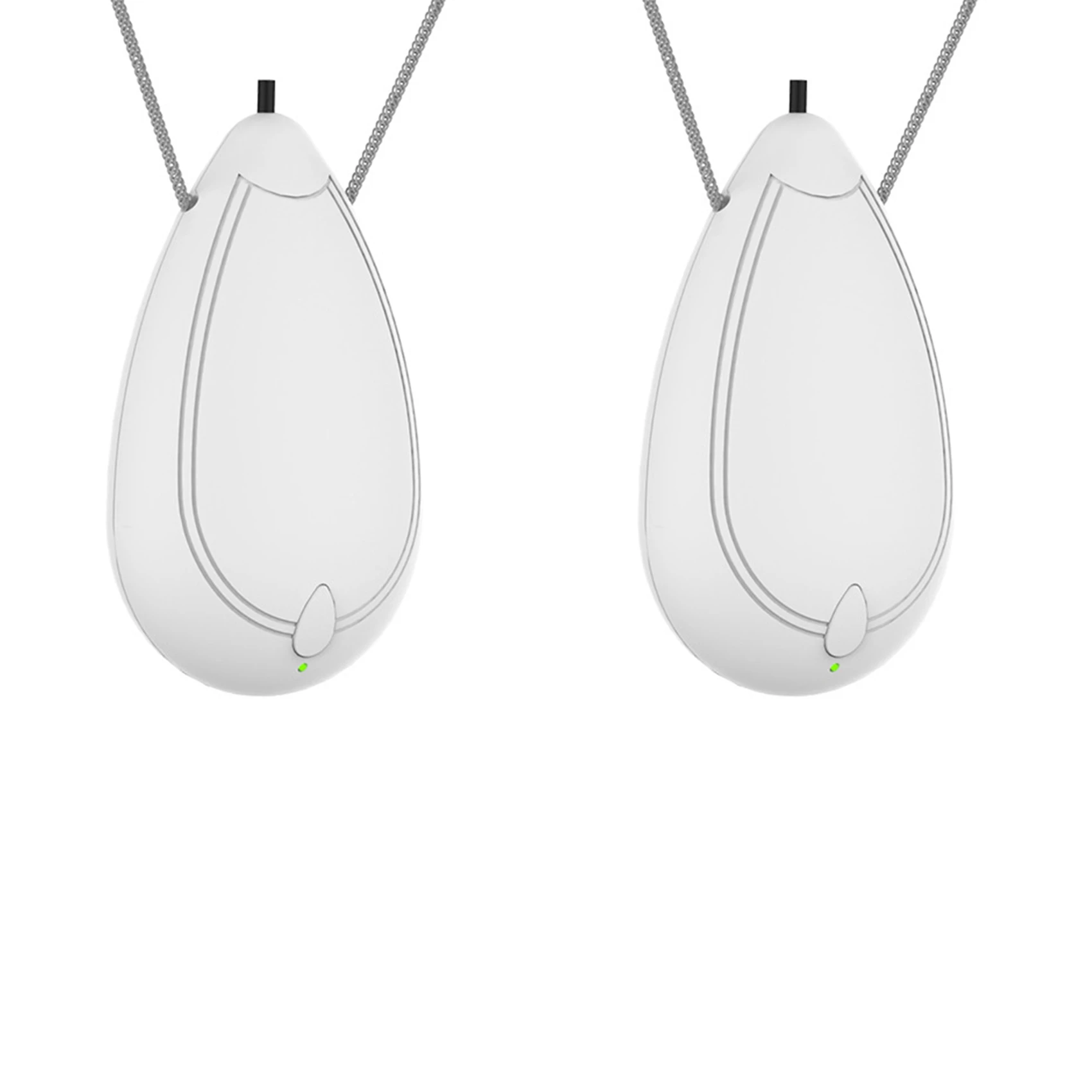 

2X Mini Wearable Air Purifier, Personal Travel Size Air Purifier, Necklace & Portable USB Charging Smoke Purifier White