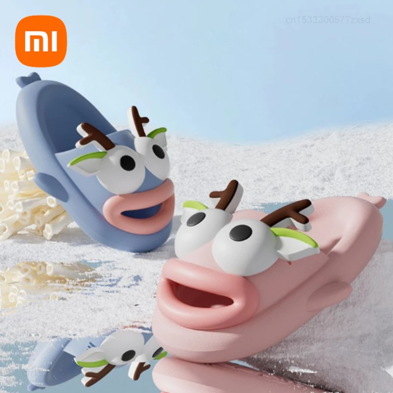 Тапочки Xiaomi Shaji уродливые рыбки зимние теплые домашние тапочки для пар
