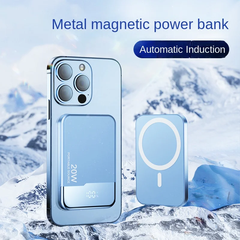 

10000mAh Magsafe Power Bank Wireless Fast Charger Powerbank for Iphone 14 13 12 Pro Max Huawei External Auxiliary Battery Pack